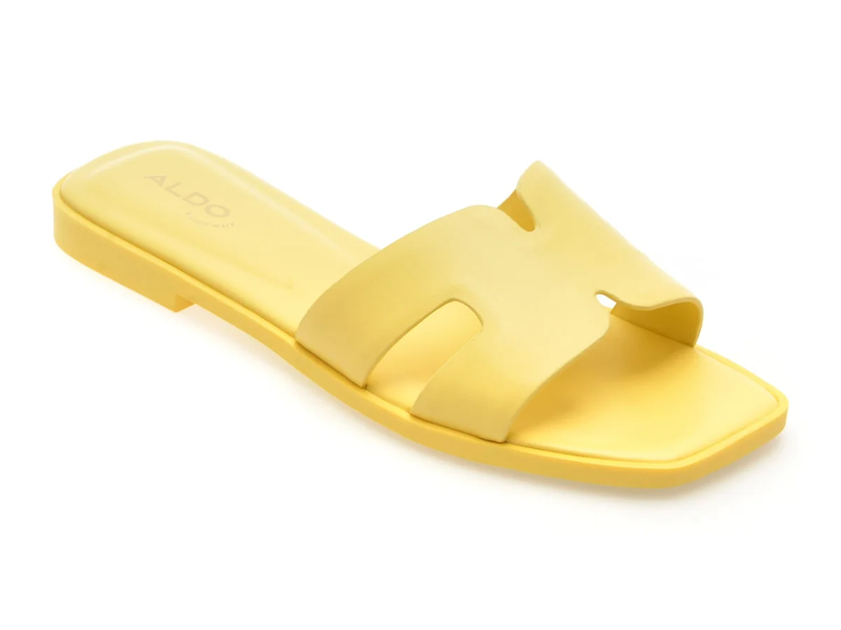 Papuci Aldo Galbeni, Itsandal 700, Din Piele Naturală