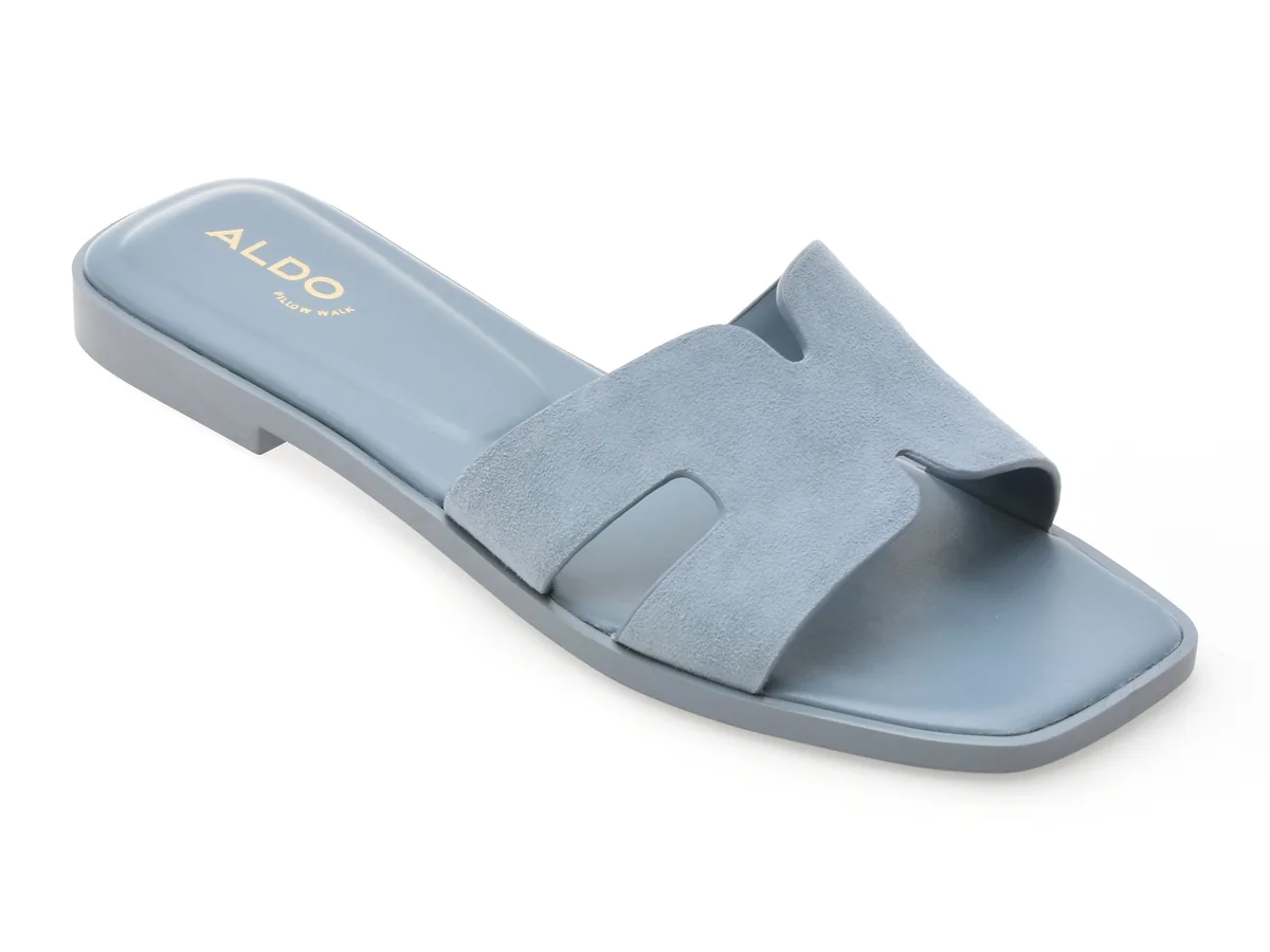 Papuci Aldo Bleumarin, Itsandal 460, Din Piele Intoarsă