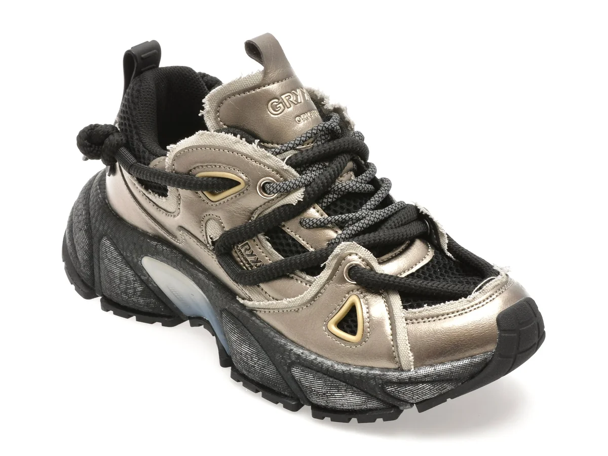 Pantofi Sport Gryxx Negri 24123 Din Material Textil