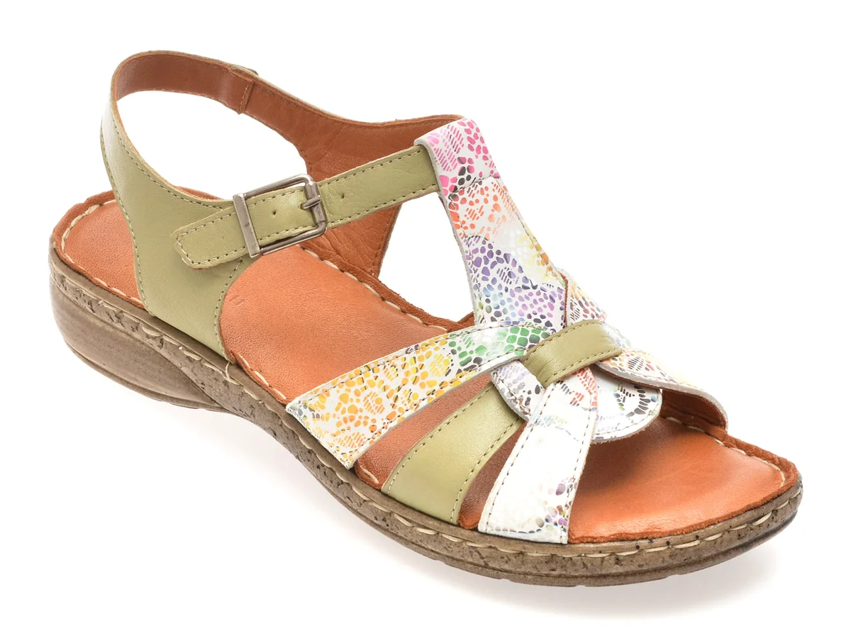 Sandale Flavia Passini Verzi 2320 Din Piele Naturala