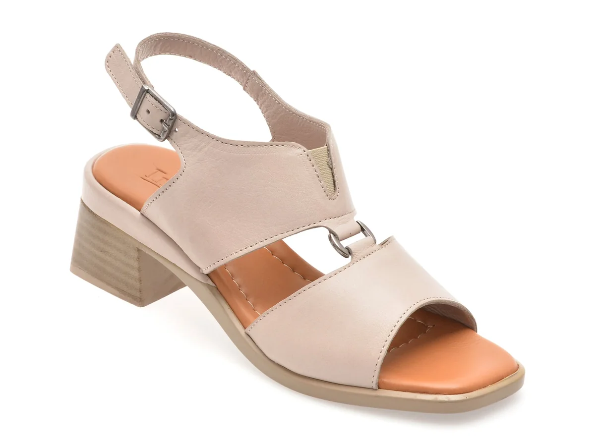 Sandale Image Gri, 12122, Din Piele Naturala