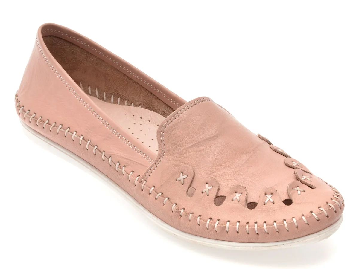 Pantofi Flavia Passini Nude, 429, Din Piele Naturala