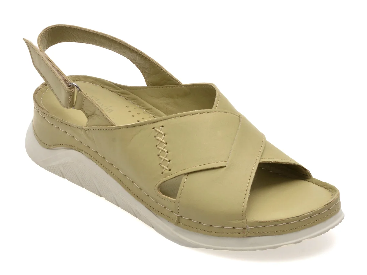 Sandale Flavia Passini Verzi, 1481, Din Piele Naturala