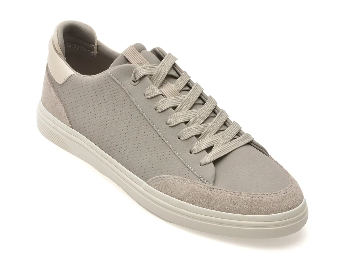 Pantofi Sport Aldo Gri, Stepup 026, Din Piele Ecologică