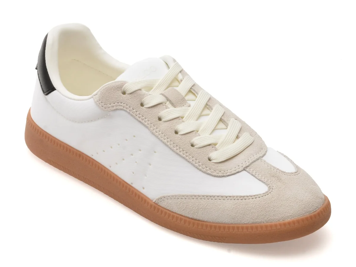 Pantofi Sport Aldo Alb-Negru, Clubstyle 122, Din Material Textil