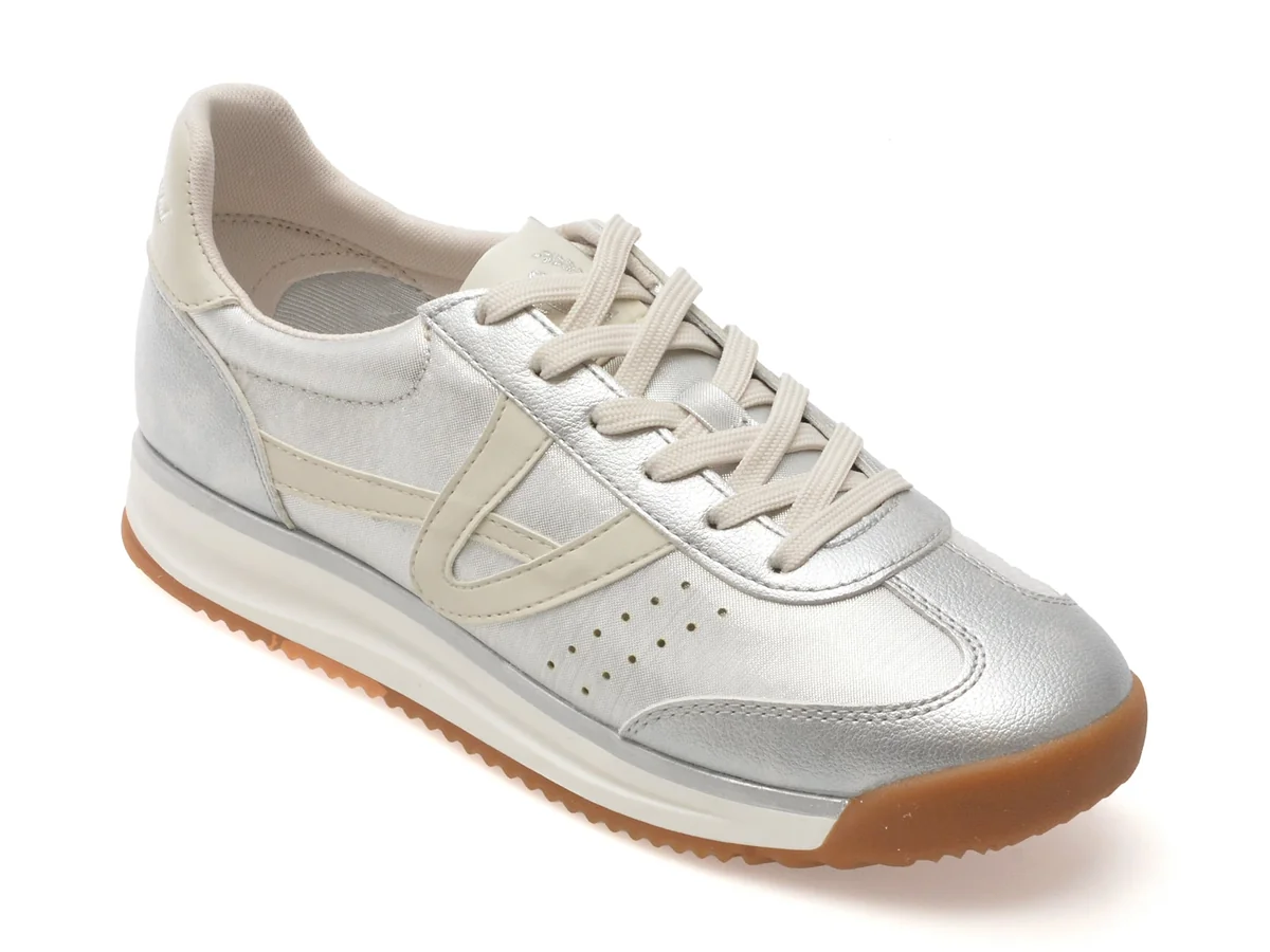 Pantofi Sport Aldo Argintii, Stepcount 040, Din Material Textil