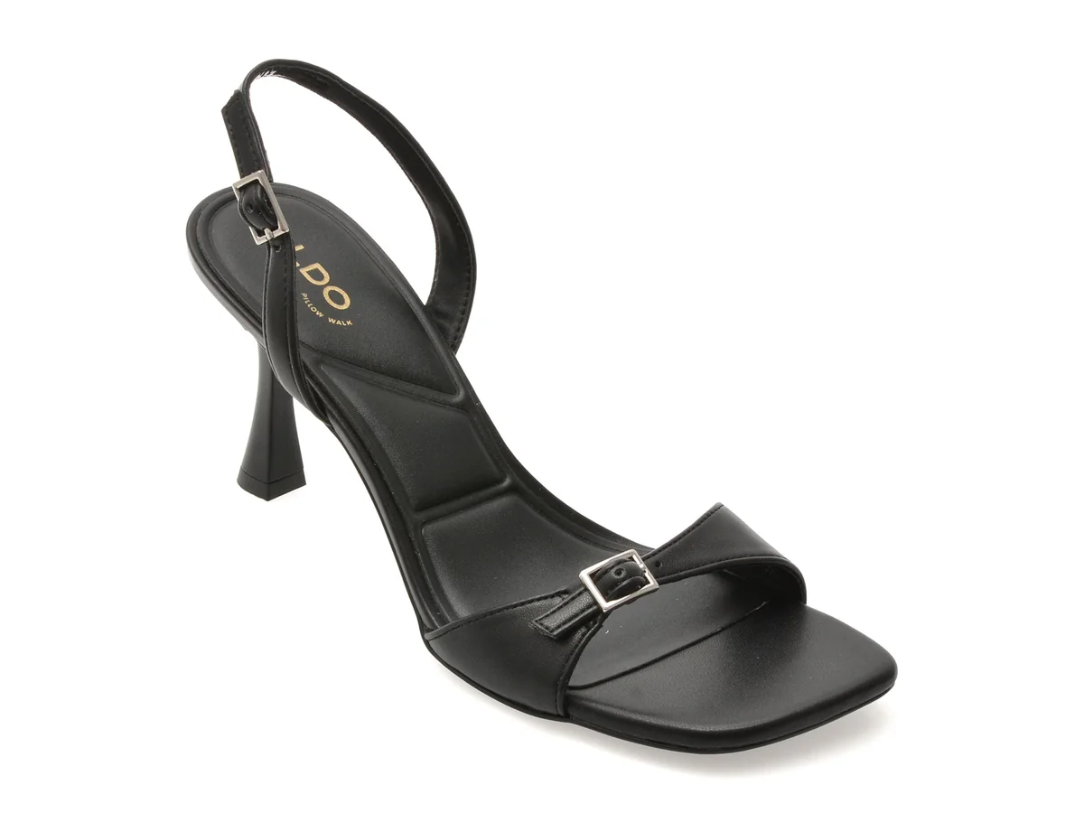 Sandale Elegante Aldo Negre, FarliE 001, Din Piele Ecologică