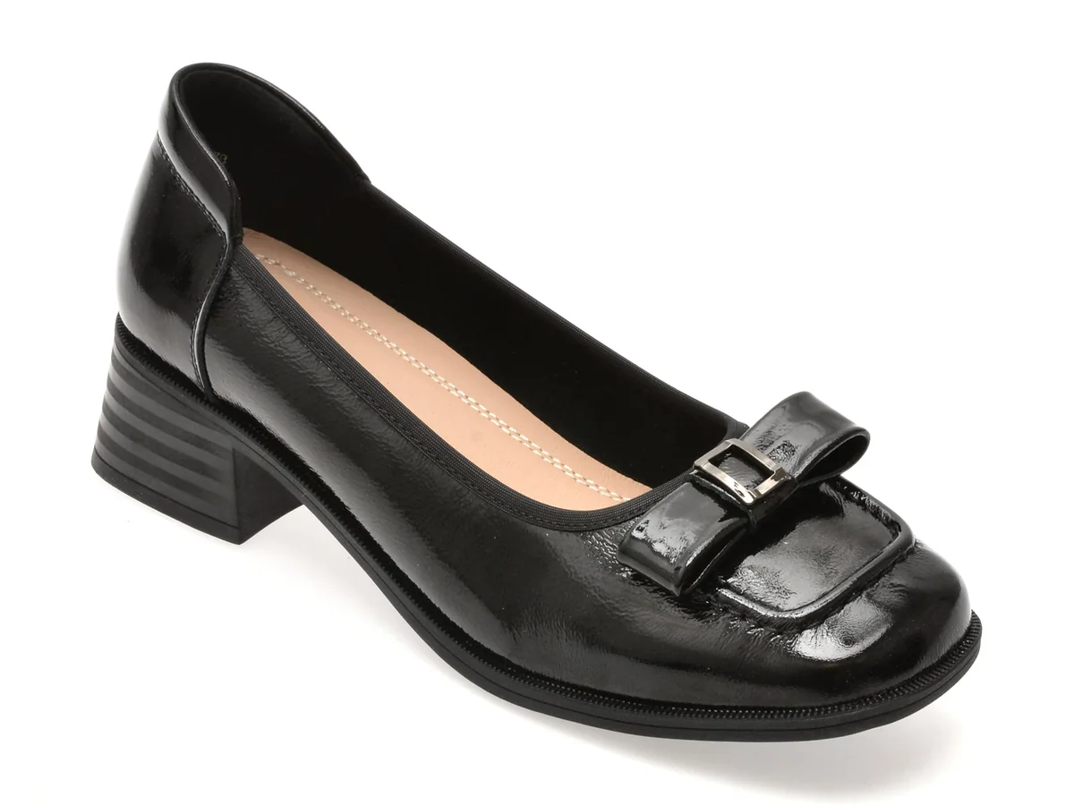 Balerini Gryxx Negri, 23001, Din Piele Naturală Lăcuită