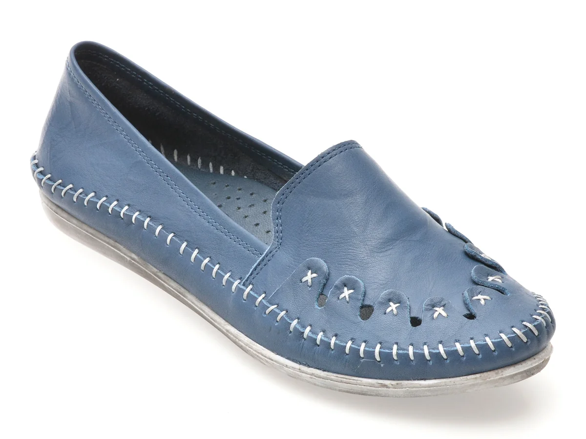 Pantofi Flavia Passini Bleumarin 429, Din Piele Naturala