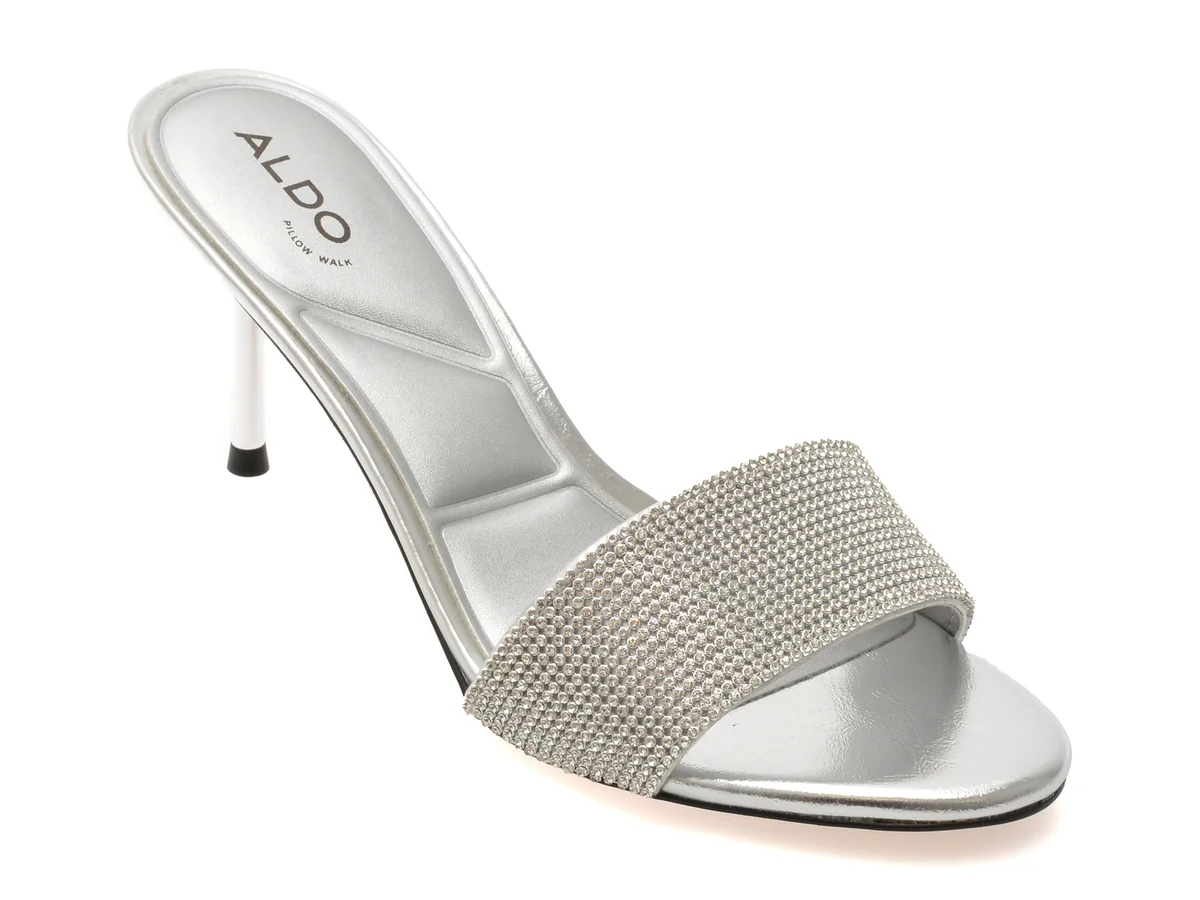 Papuci Aldo Argintii, Eternally 040, Din Piele Ecologică