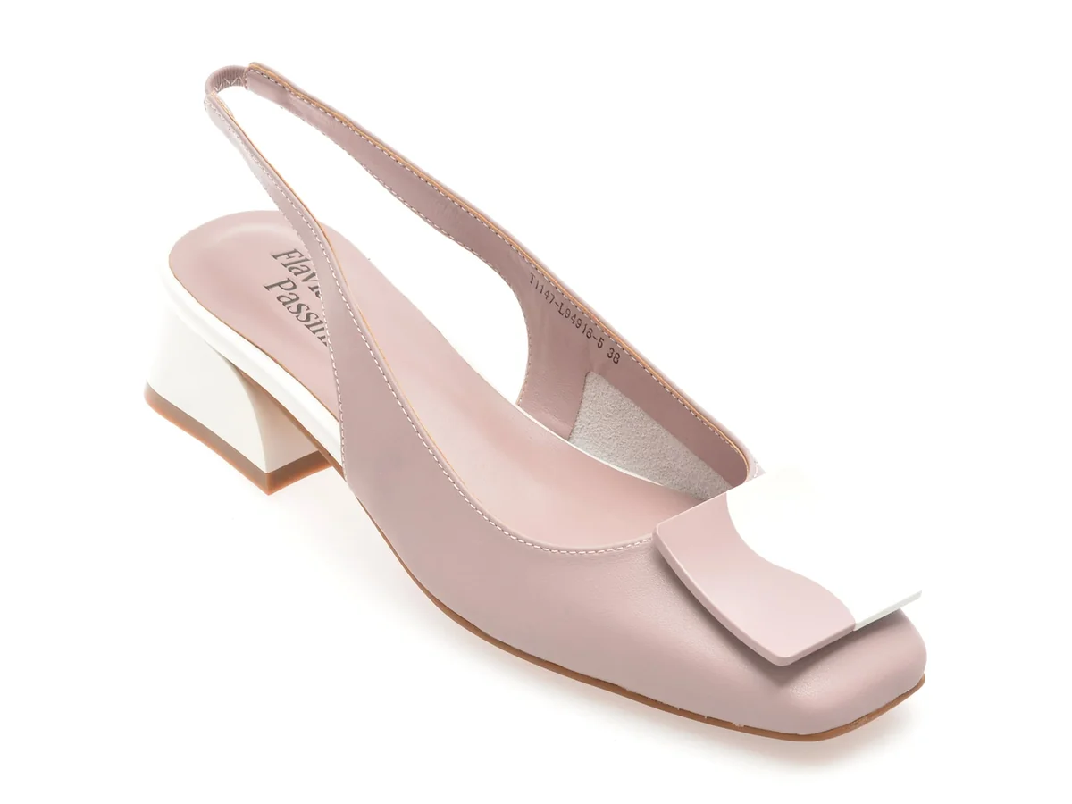 Pantofi Flavia Passini Mov, 1147, Din Piele Naturala