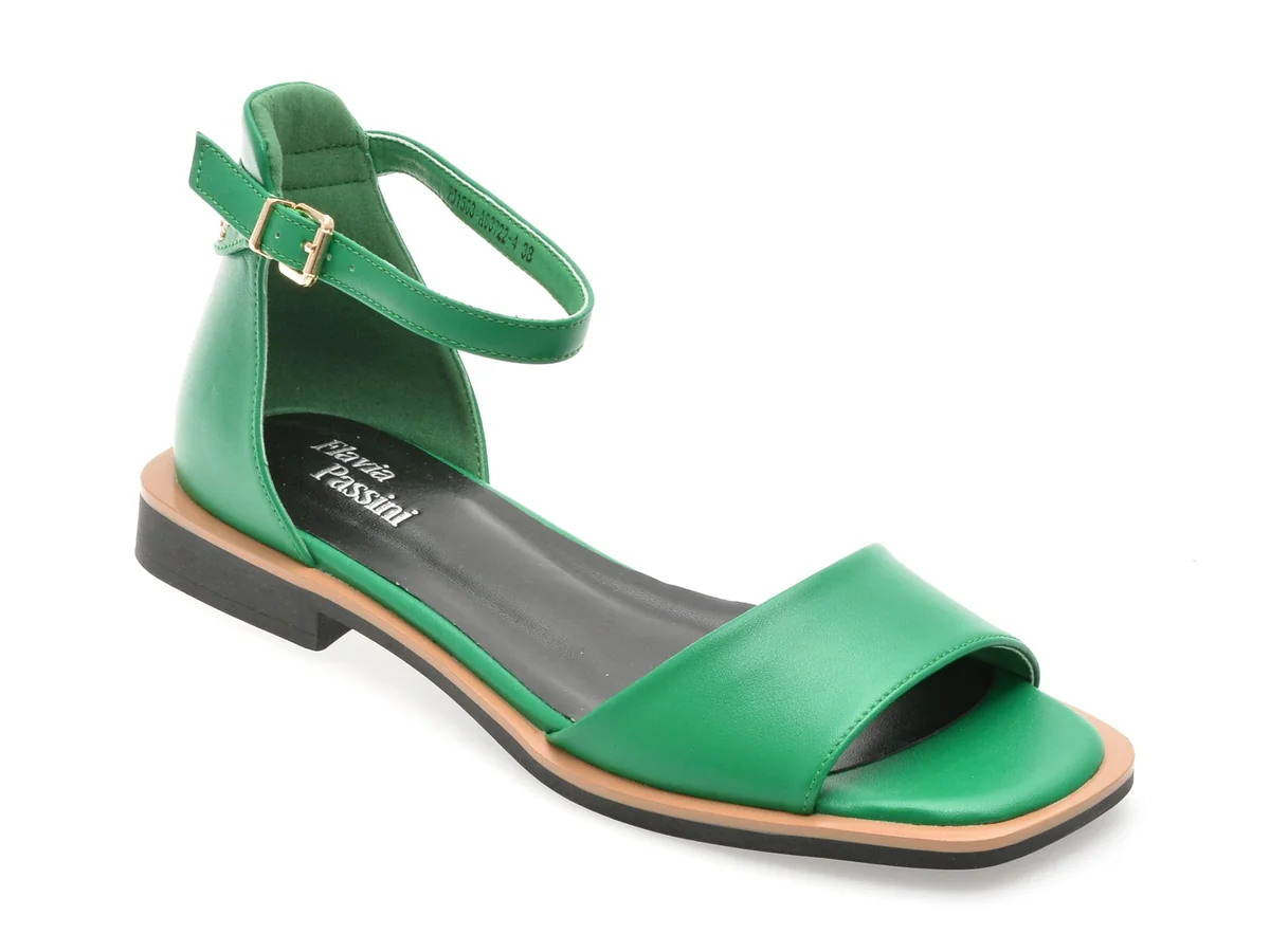 Sandale Flavia Passini Verzi, 63722, Din Piele Naturala
