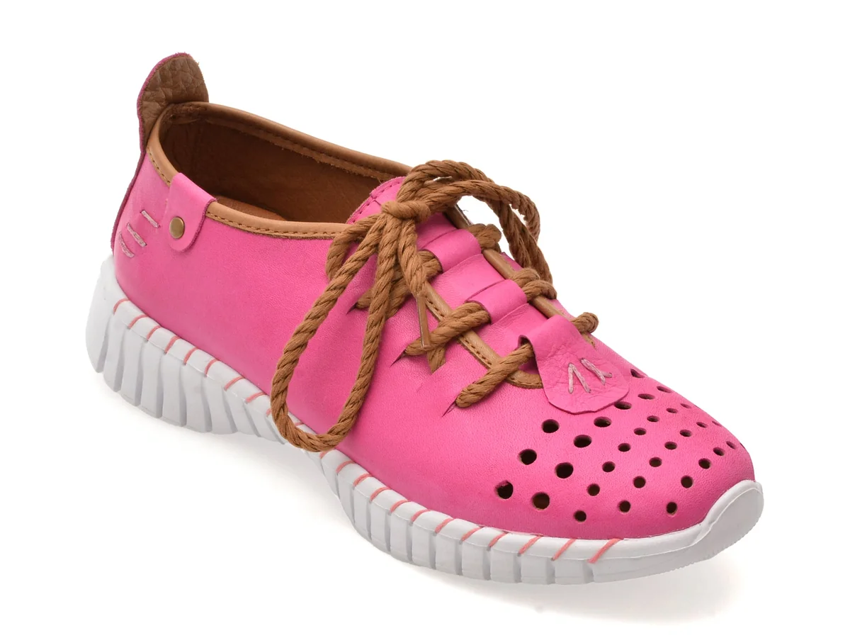 Pantofi Sport Gryxx Fucsia 5306 Din Piele Naturala