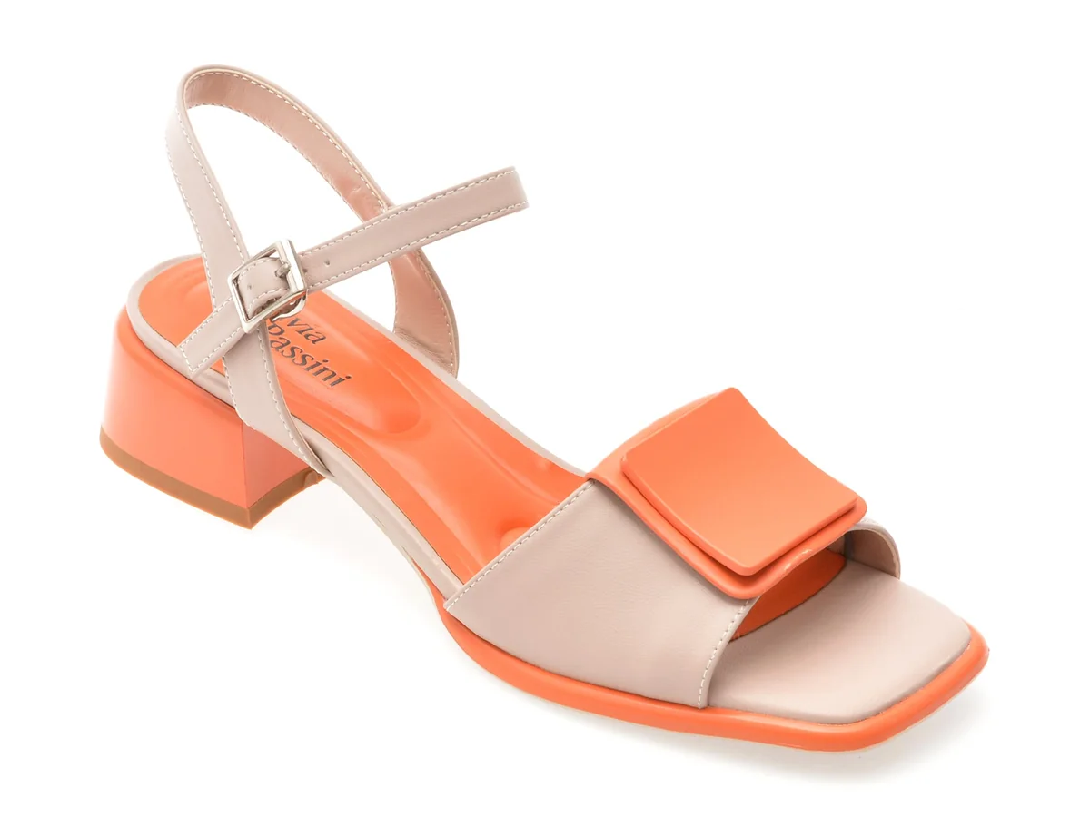 Sandale Flavia Passini Nude, 2627, Din Piele Naturala
