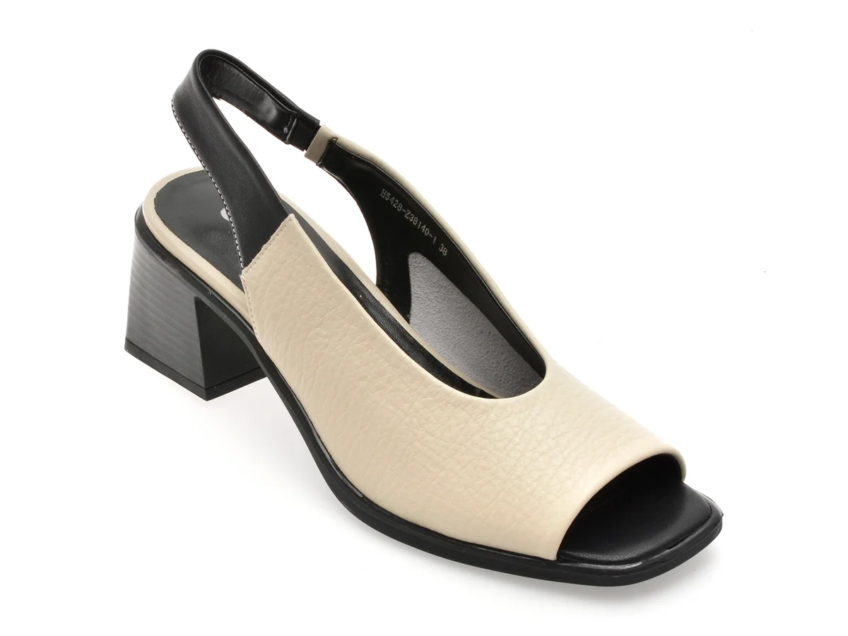 Sandale Gryxx Bej, 5428, Din Piele Naturala