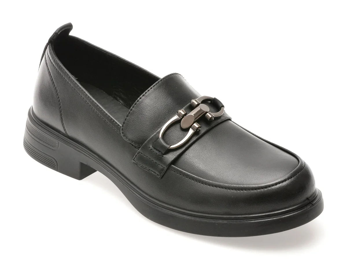 Mocasini Flavia Passini Negri, 622022, Din Piele Naturala