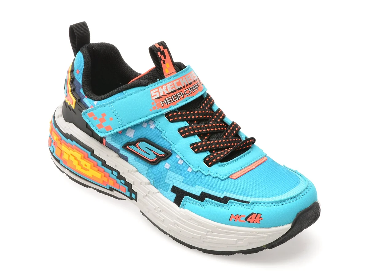Pantofi Sport Skechers Albastri, Mega-Craft 4K, Din Material Textil
