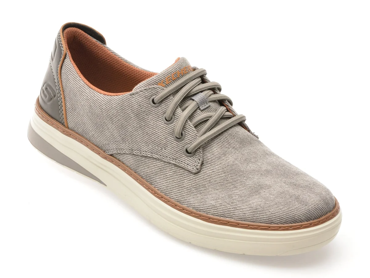 Pantofi Skechers Gri, Hyland, Din Material Textil