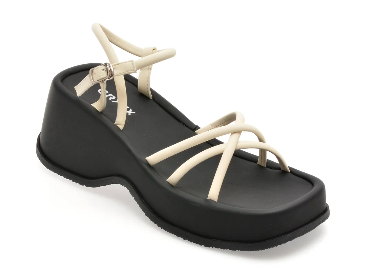 Sandale Gryxx Albe, 5302, Din Piele Ecologică