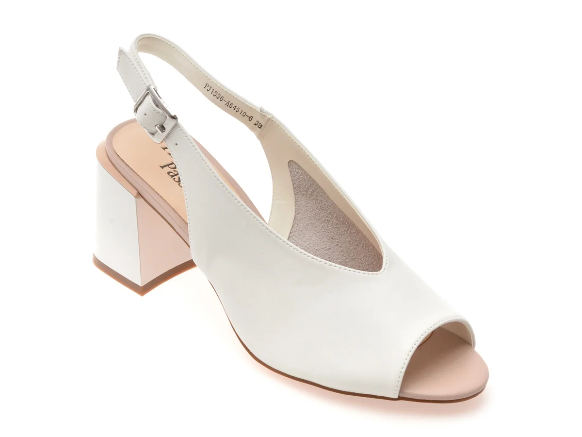 Sandale Flavia Passini Albe, 1536, Din Piele Naturala