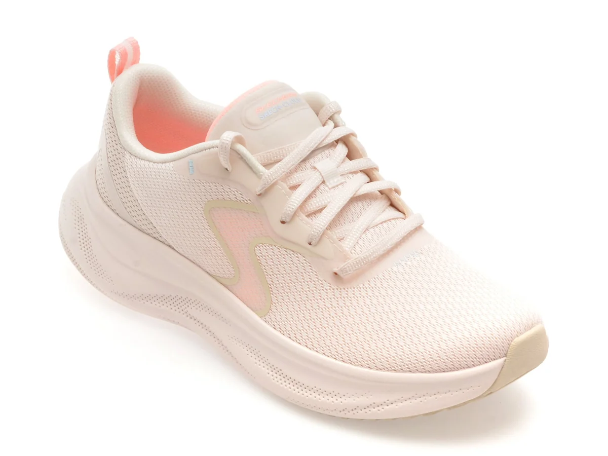 Pantofi Sport Skechers Bej, Skech Cloud, Din Material Textil