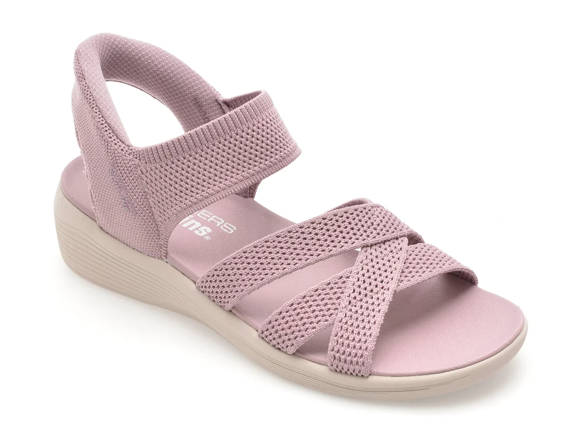 Sandale Skechers Mov, Arya, Din Material Textil