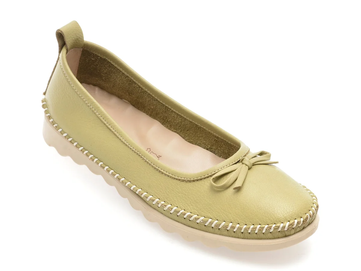 Balerini Gryxx Verzi, EV2815, Din Piele Naturala