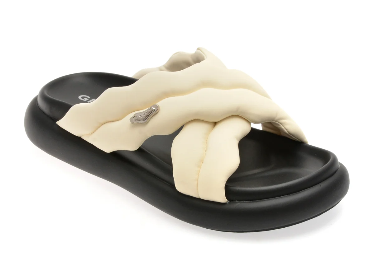 Papuci Gryxx Albi, L282K, Din Piele Ecologică