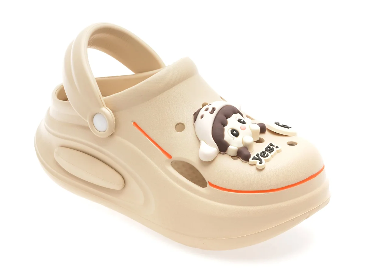 Papuci Gryxx Bej, 5108, Din PVC