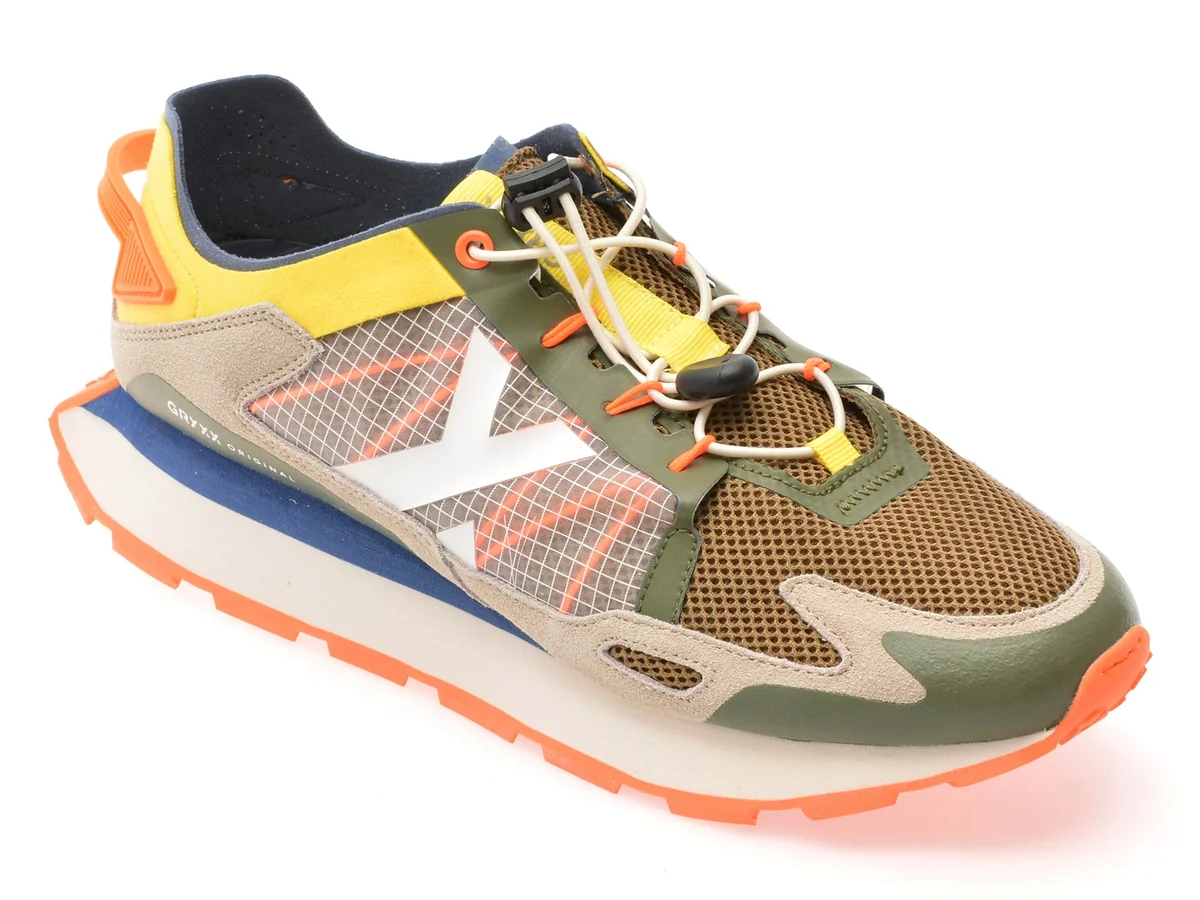Pantofi Sport Gryxx Kaki, 40049M, Din Material Textil