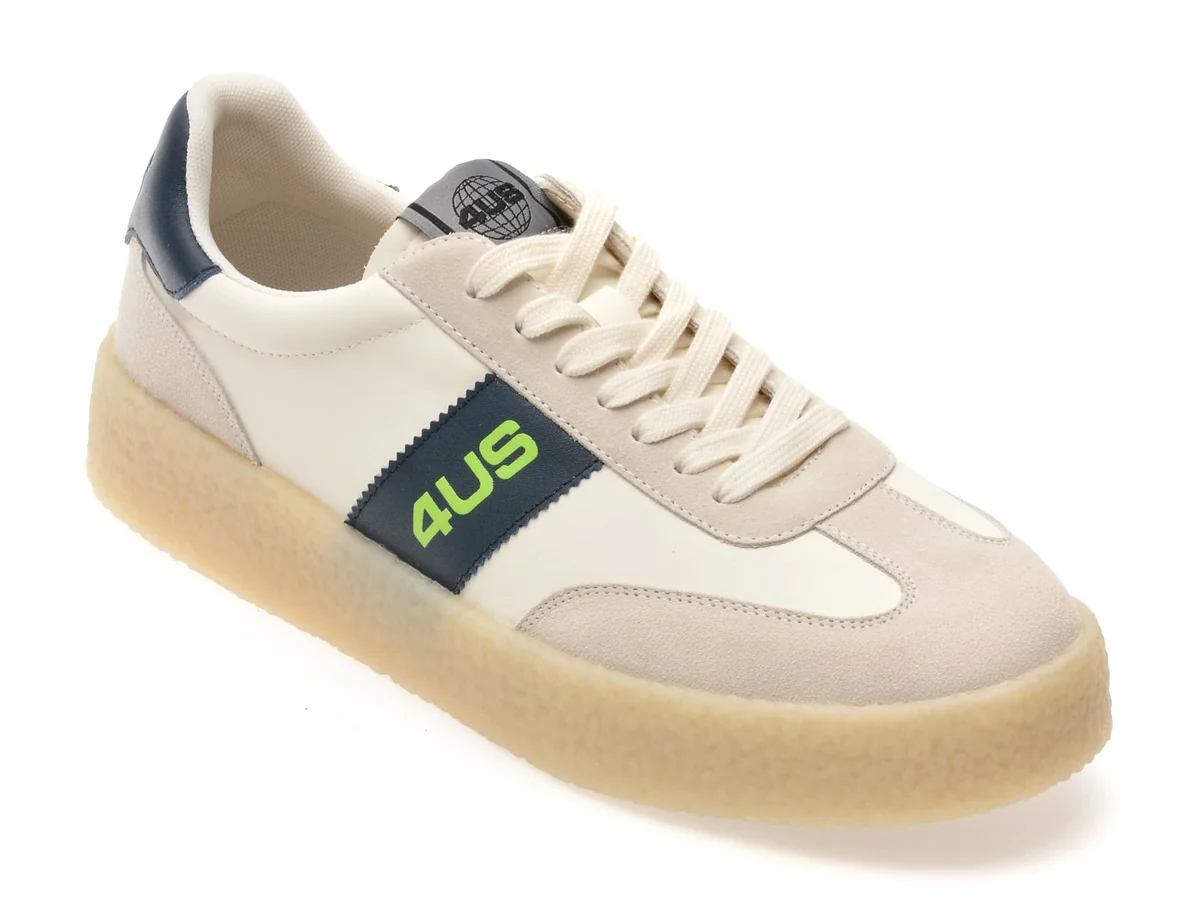 Pantofi Sport 4US Albi, Mark 100, Din Piele Naturală