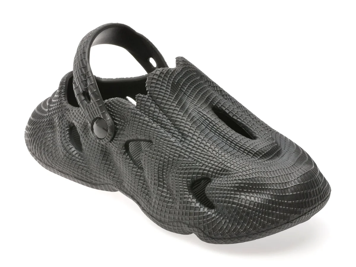 Papuci Gryxx Negri, YD1001, Din PVC