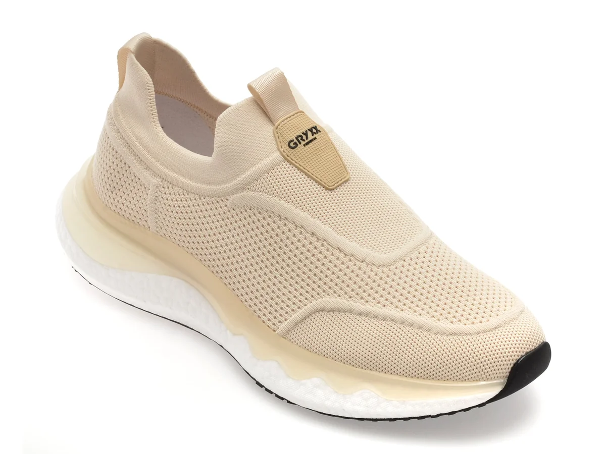 Pantofi Sport Gryxx Bej, GT2030, Din Material Textil
