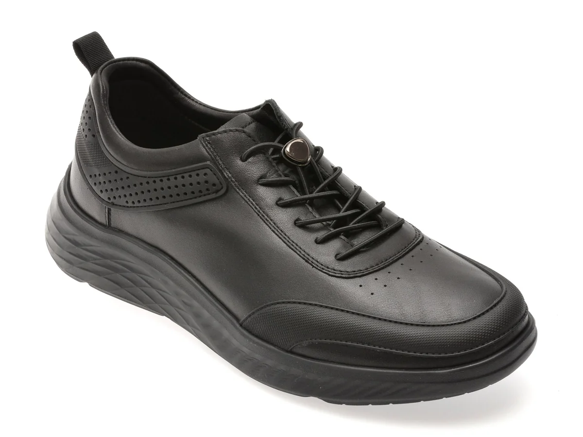 Pantofi Sport Gryxx Negri, R3881, Din Piele Naturala