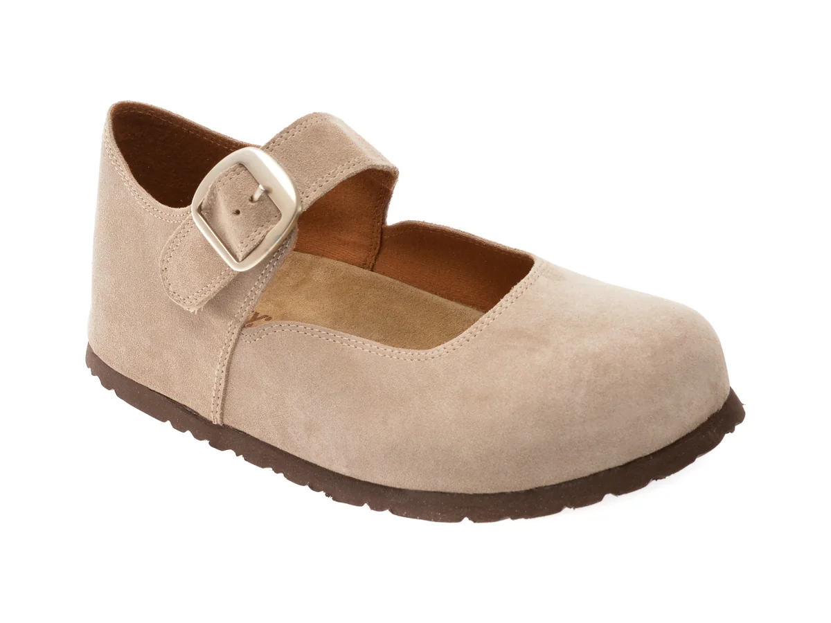 Pantofi Gryxx Bej, 233382, Din Piele Întoarsă