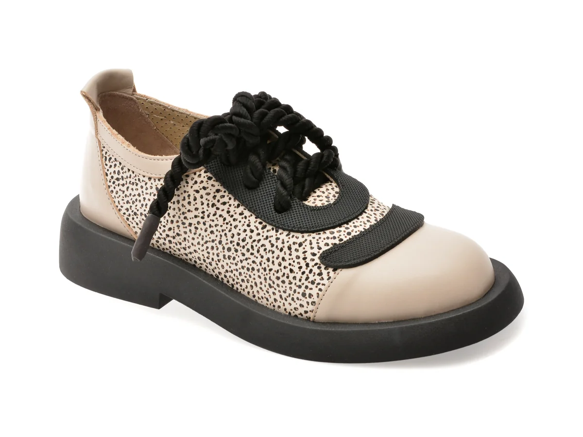 Pantofi Epica Gri 4005220 Din Piele Naturala