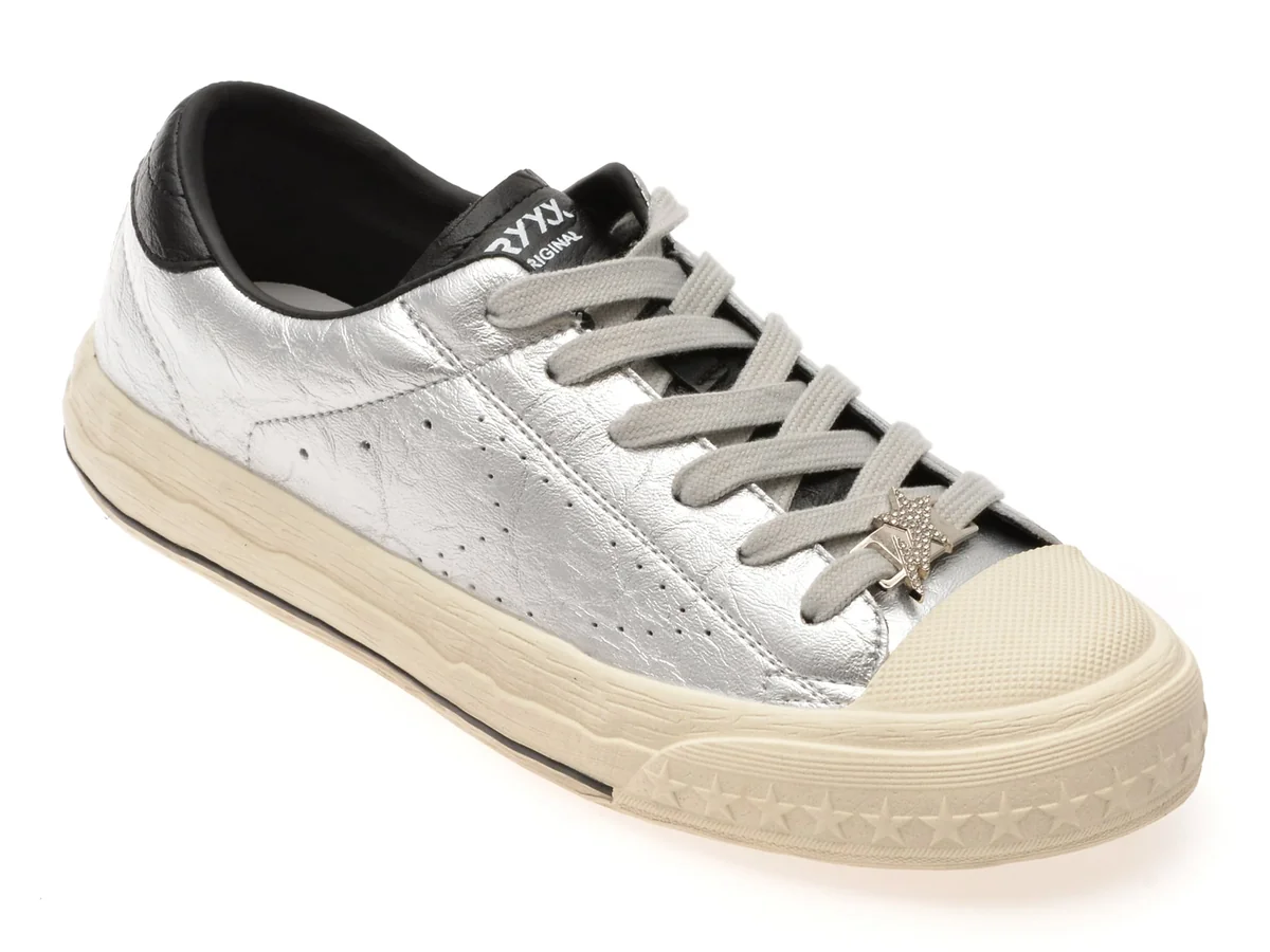 Pantofi Sport Gryxx Argintii, 1560, Din Piele Ecologică