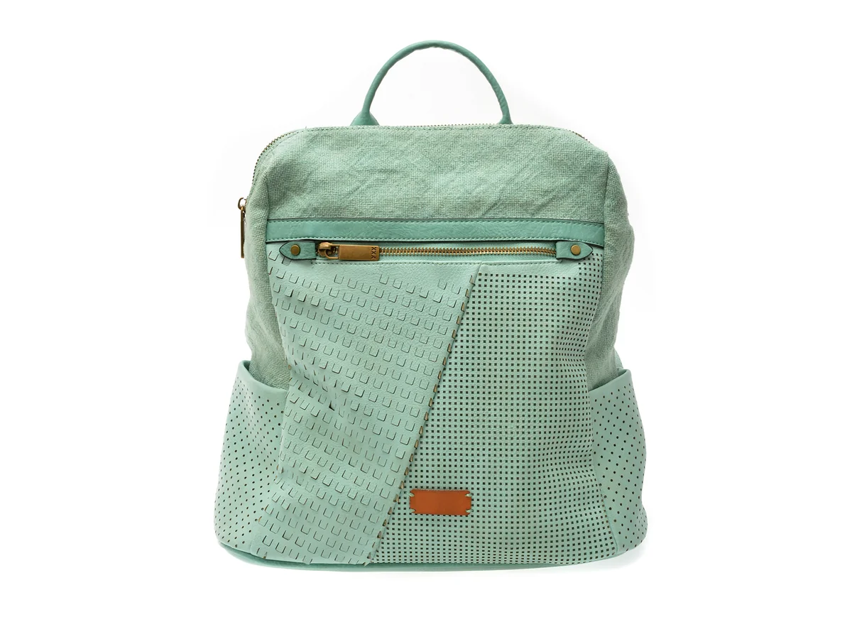 Rucsac Gryxx Verde, 1593, Din Piele Ecologică