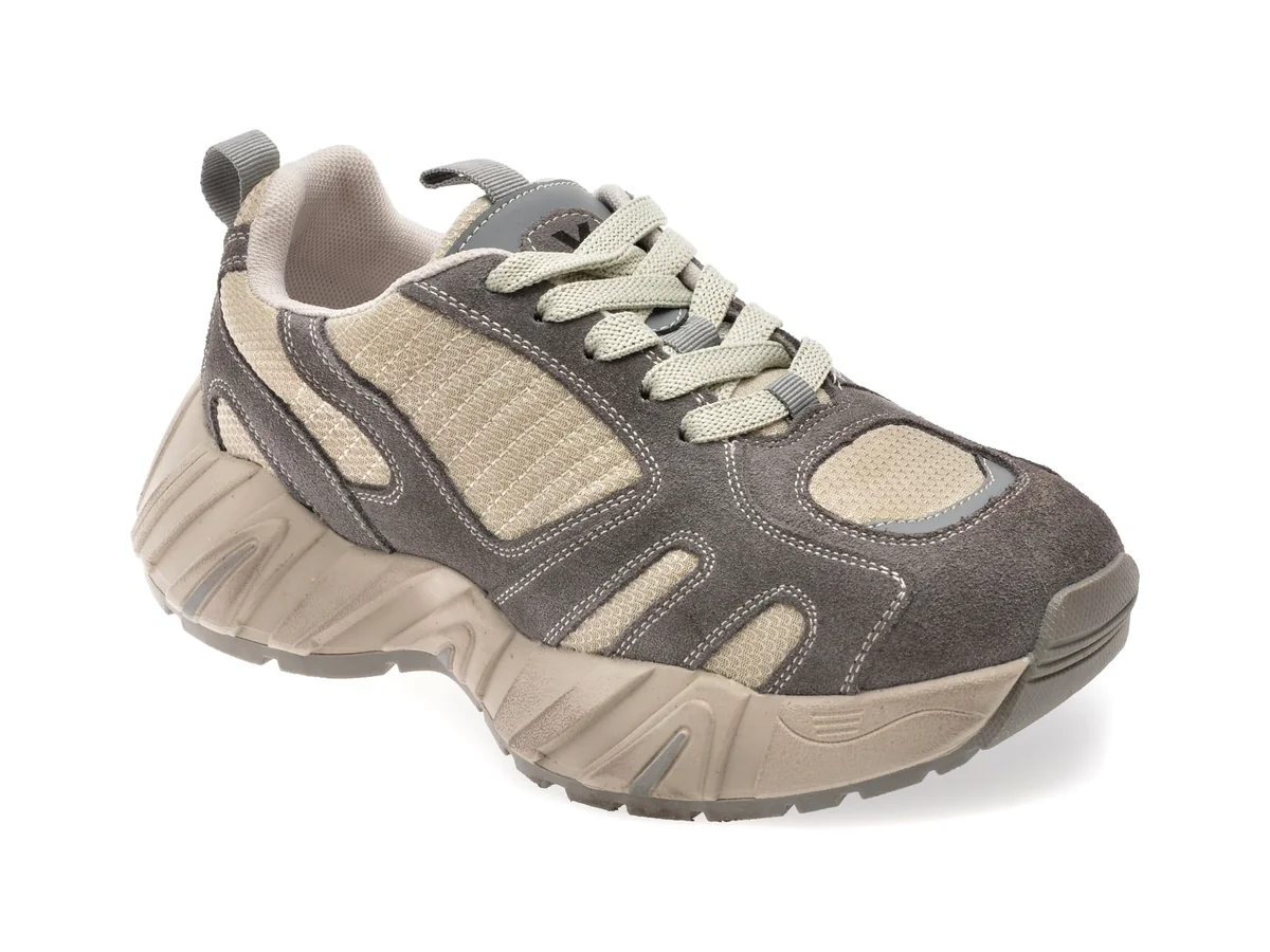 Pantofi Sport Gryxx Gri, 6002, Din Material Textil