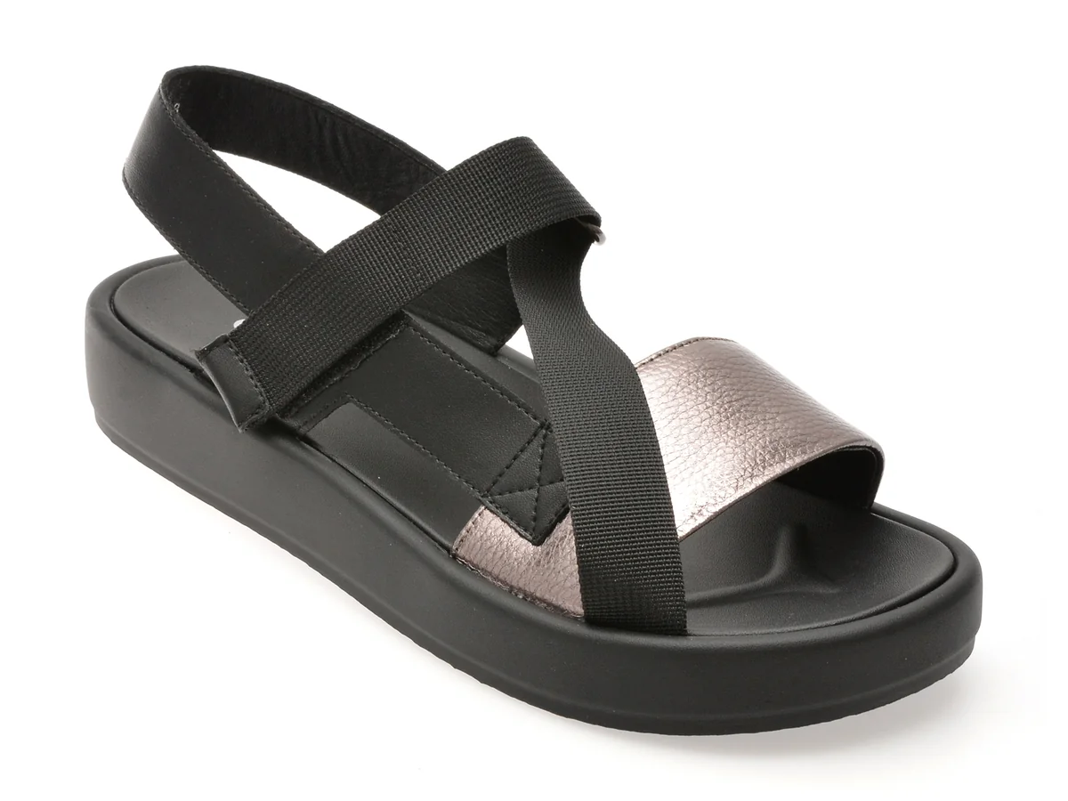 Sandale Gryxx Argintii 5007 Din Piele Naturală