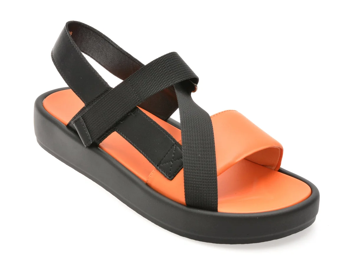 Sandale Gryxx Portocalii 5007 Din Piele Naturala