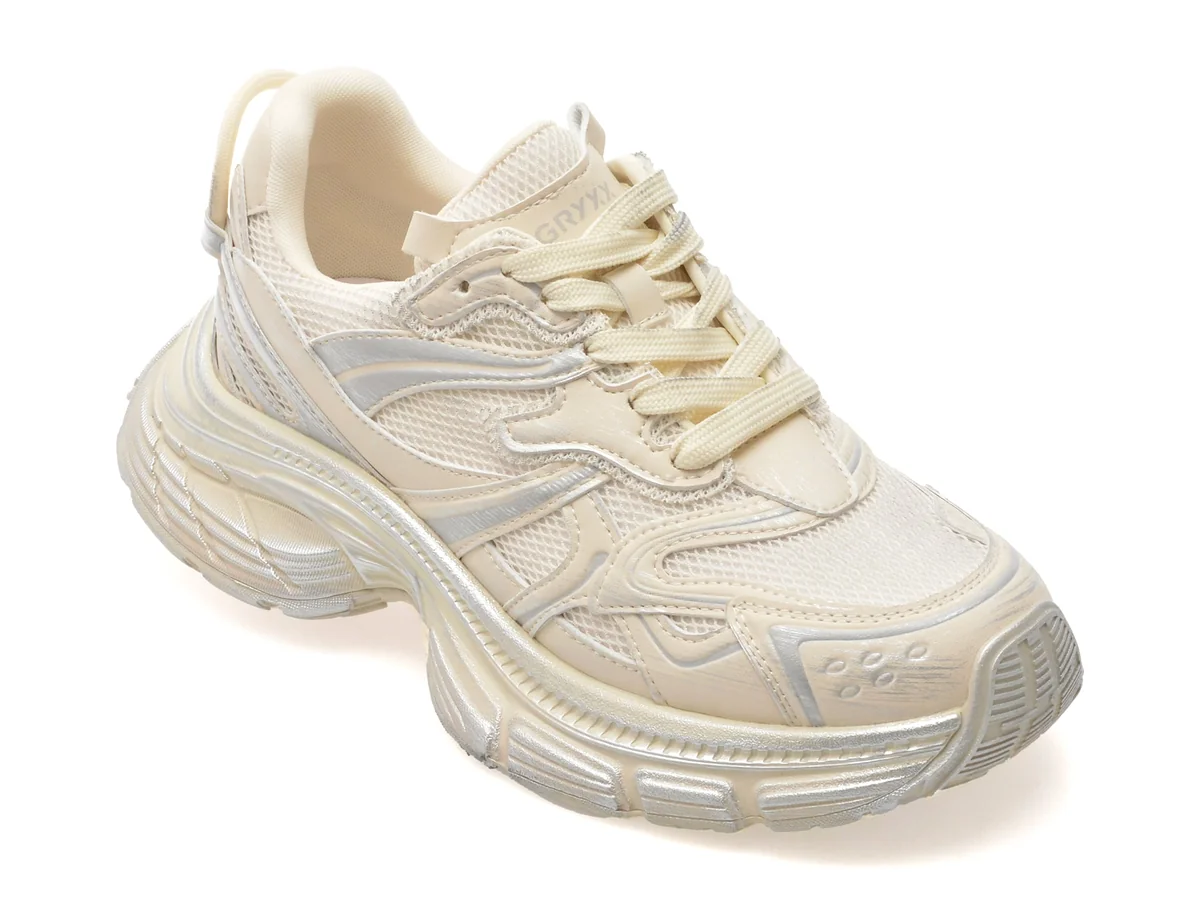 Pantofi Sport Gryxx Argintii, 24692, Din Material Textil