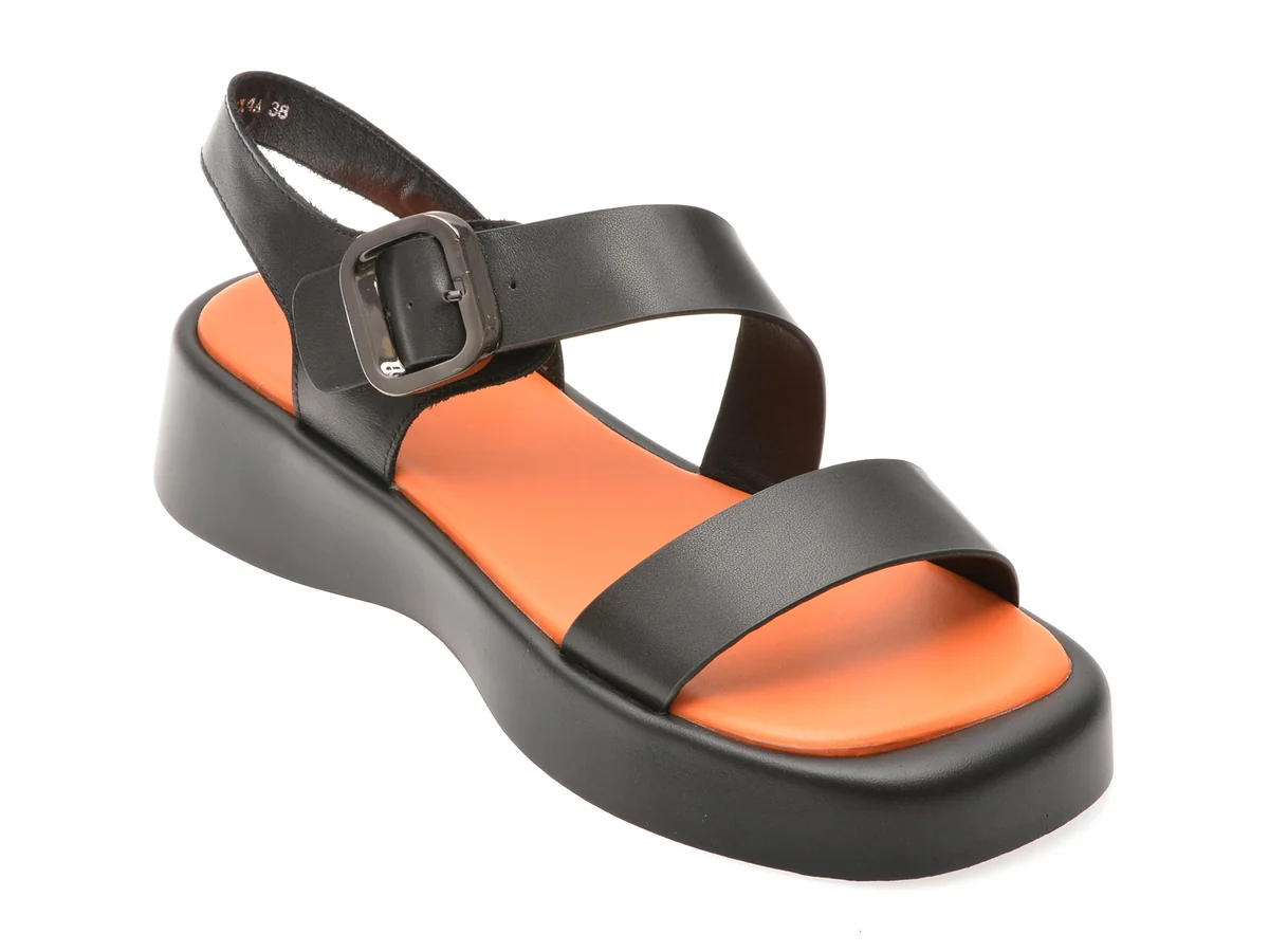 Sandale Gryxx Negre, 18308X4, Din Piele Naturală