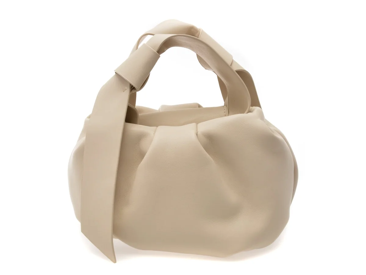 Geanta Epica Albă, 5561, Din Piele Ecologică