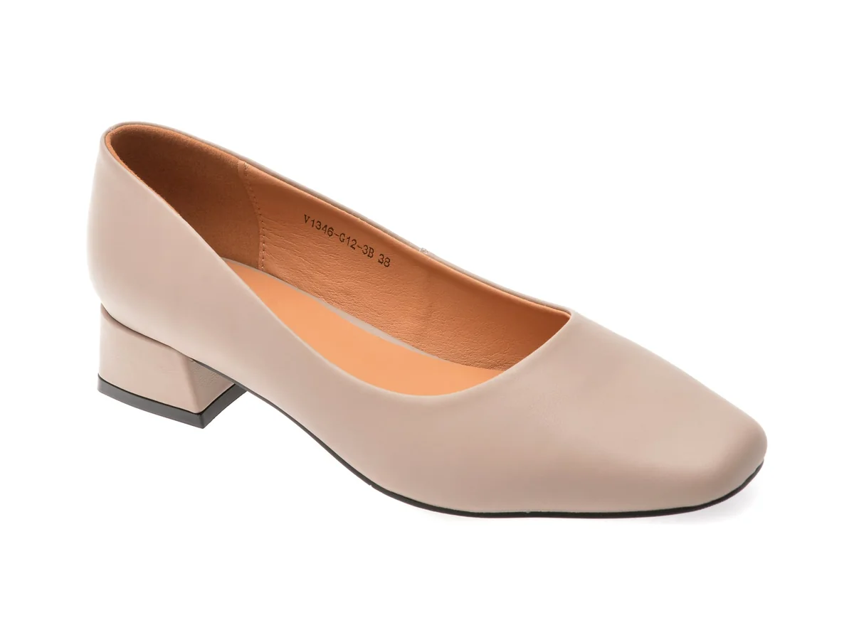 Pantofi Flavia Passini Gri, 1346G12, Din Piele Naturală