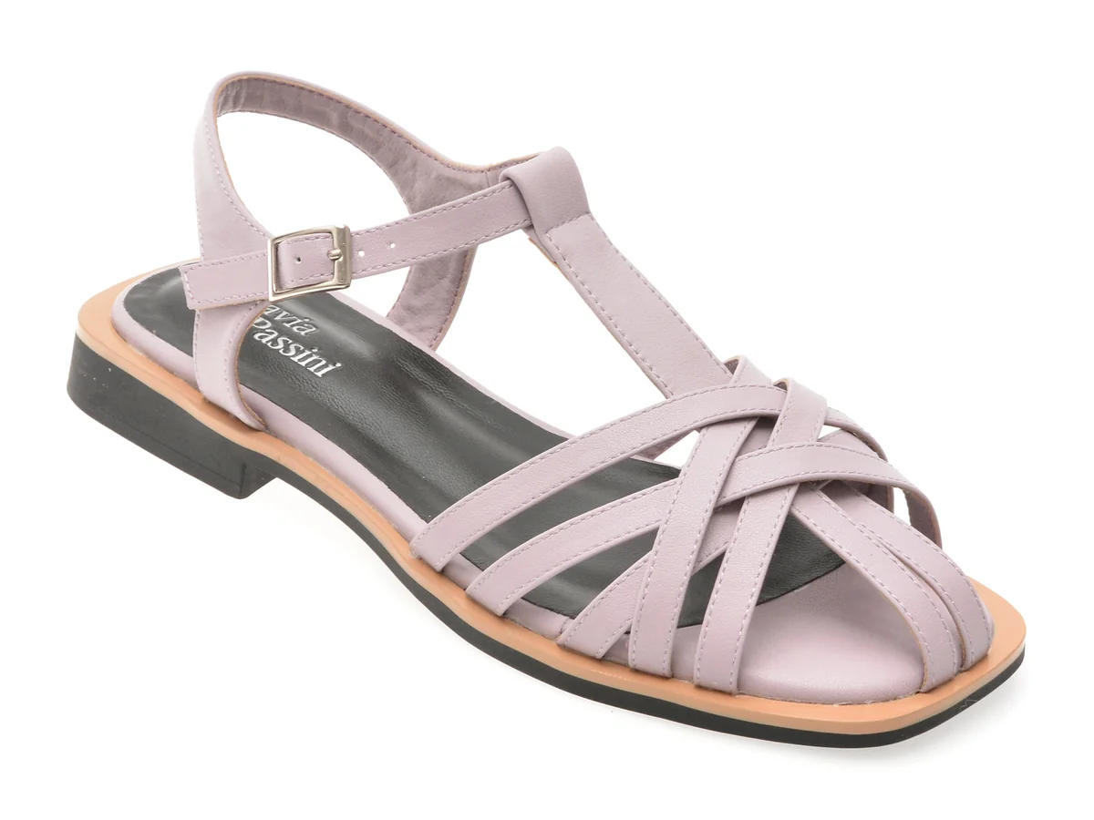 Sandale Flavia Passini Mov, 1503, Din Piele Naturala