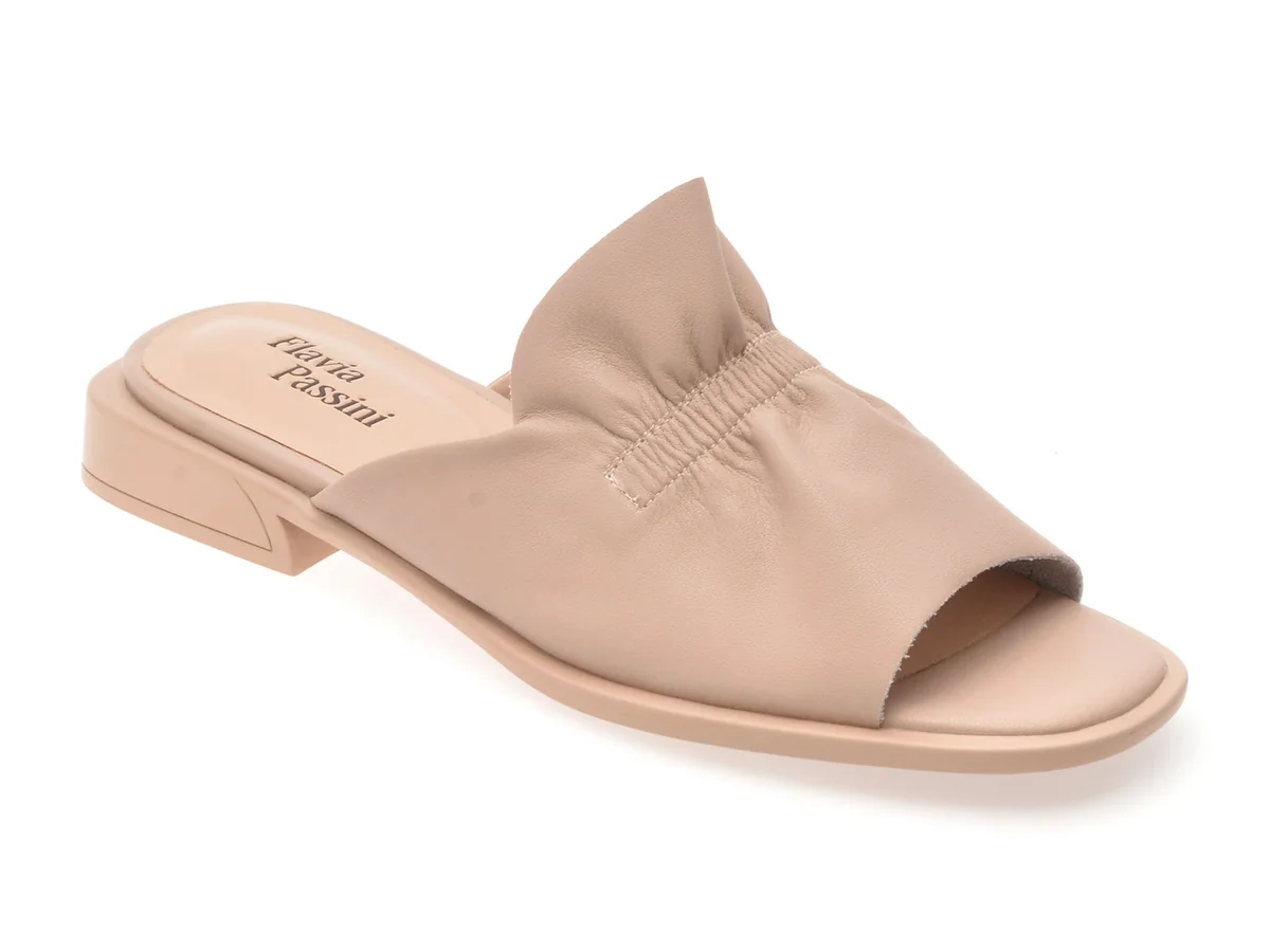 Papuci Flavia Passini Nude, 5394, Din Piele Naturala