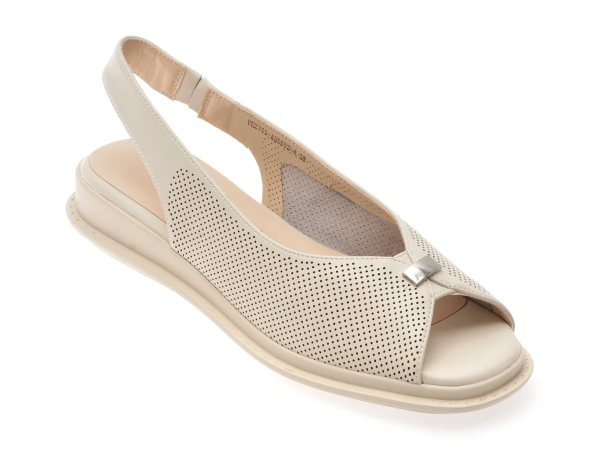 Sandale Flavia Passini Nude, 80073, Din Piele Naturala