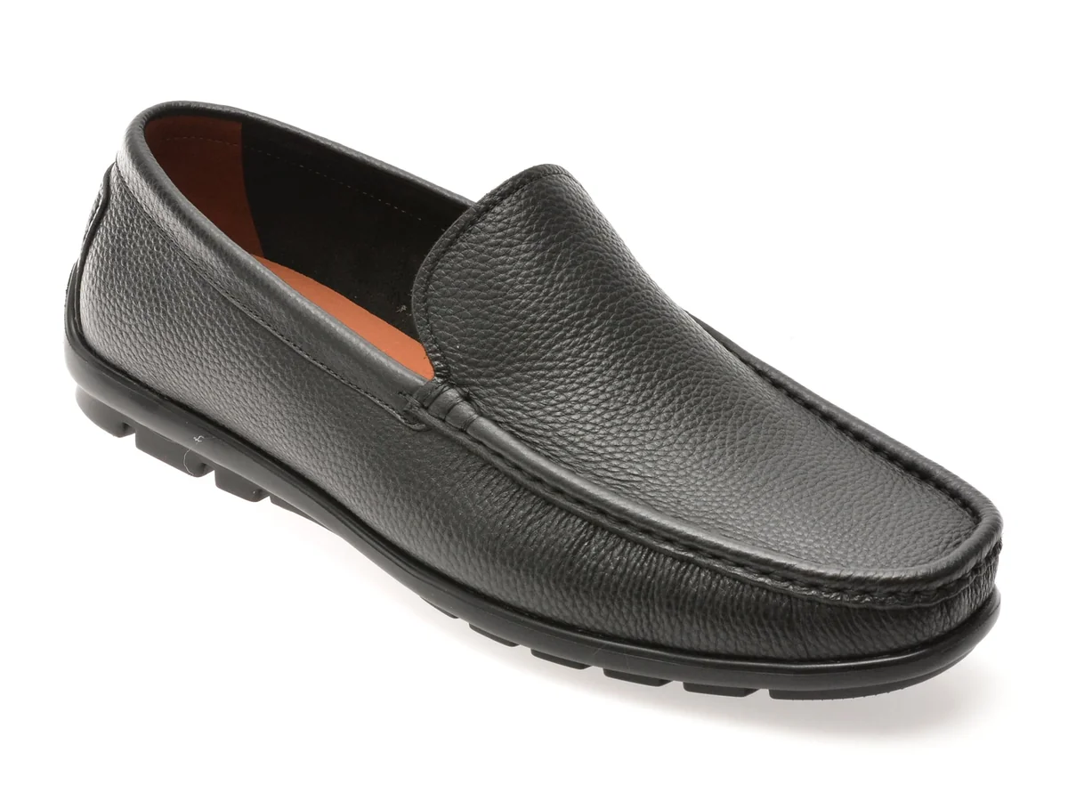 Mocasini Epica Negri Mu106 Din Piele Naturală