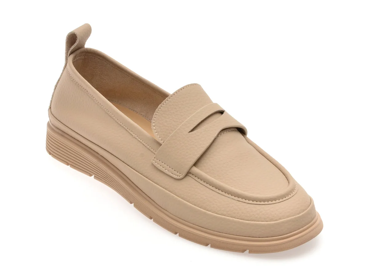 Mocasini Flavia Passini Nude, 5257, Din Piele Naturala